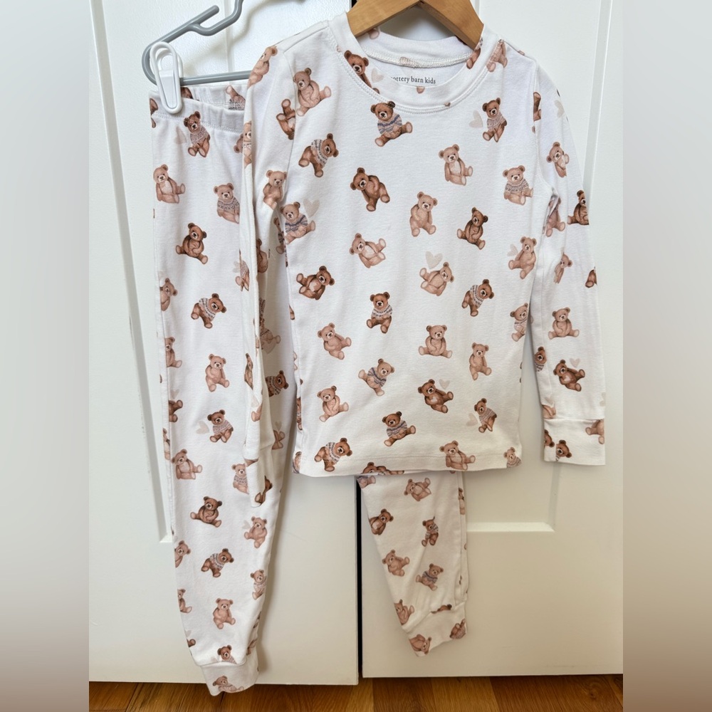 Pottery Barn Kids Teddy Bear Pajama Set